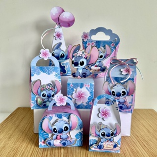 Kit Papelaria Personalizada Lilo Stitch Angel Caixa Caixinha para Festa DESMONTADO em Oferta na Shopee
