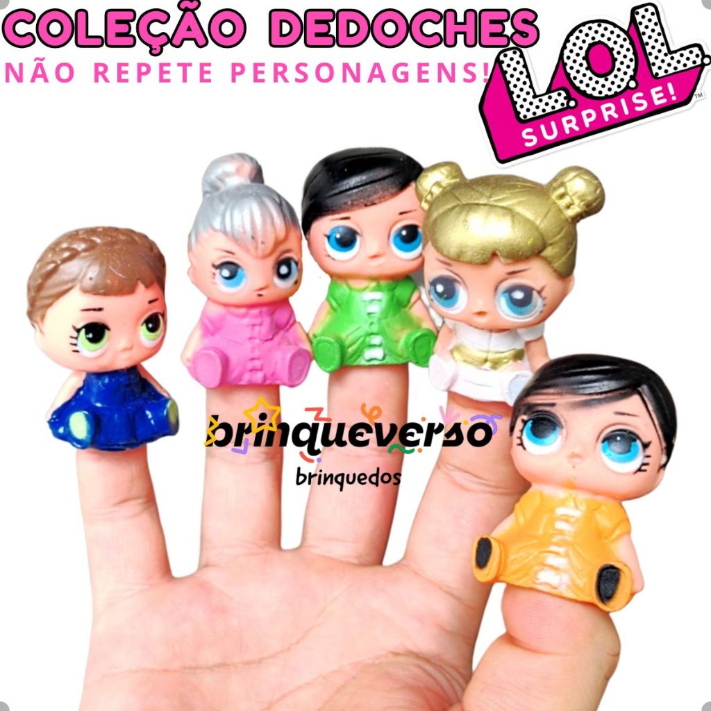 Coleção Dedoche LoL Surprise! Kit com 5 Dedoches Diferentes Mini Bonecas lol, Banho, Faz de Conta em Oferta na Shopee