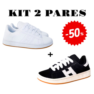 Kit 2 pares Tênis Casual Skate: Conforto, Estilo e Versatilidade para o Dia a Dia em Oferta na Shopee