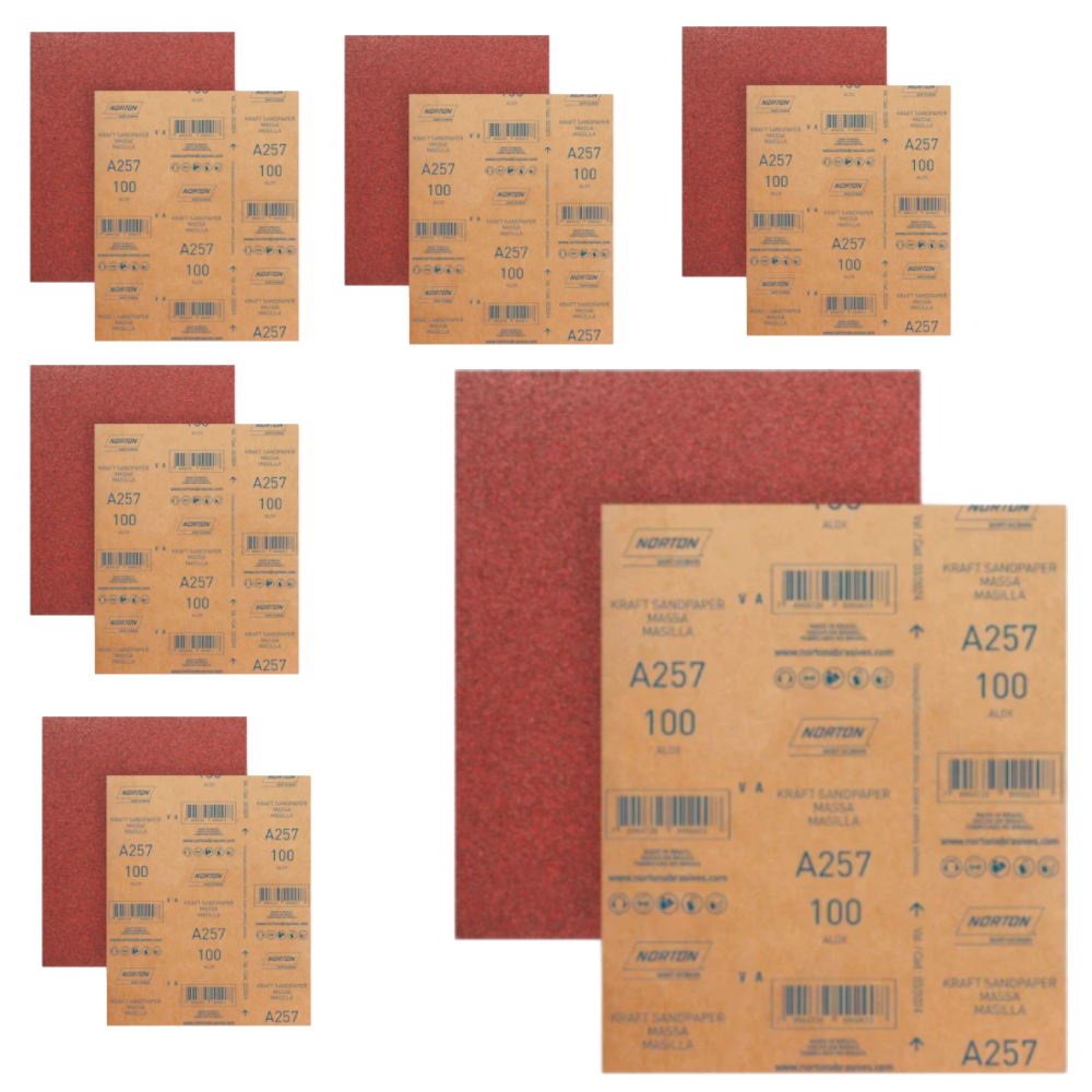 Lixa Massa Madeira Grão 150 A237 50 Unidades NORTON em Oferta na Shopee