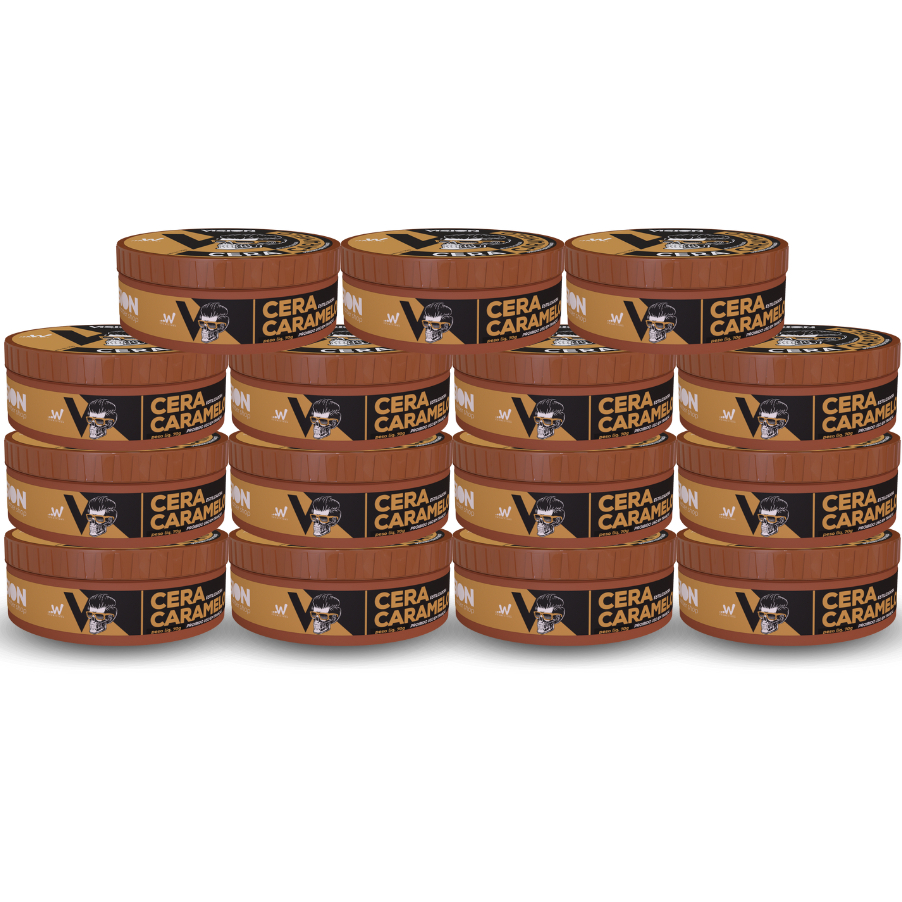 Kit 15 Cera Pomada Modeladora Vision Barber Shop 70g Barba Cabelo Bigode
