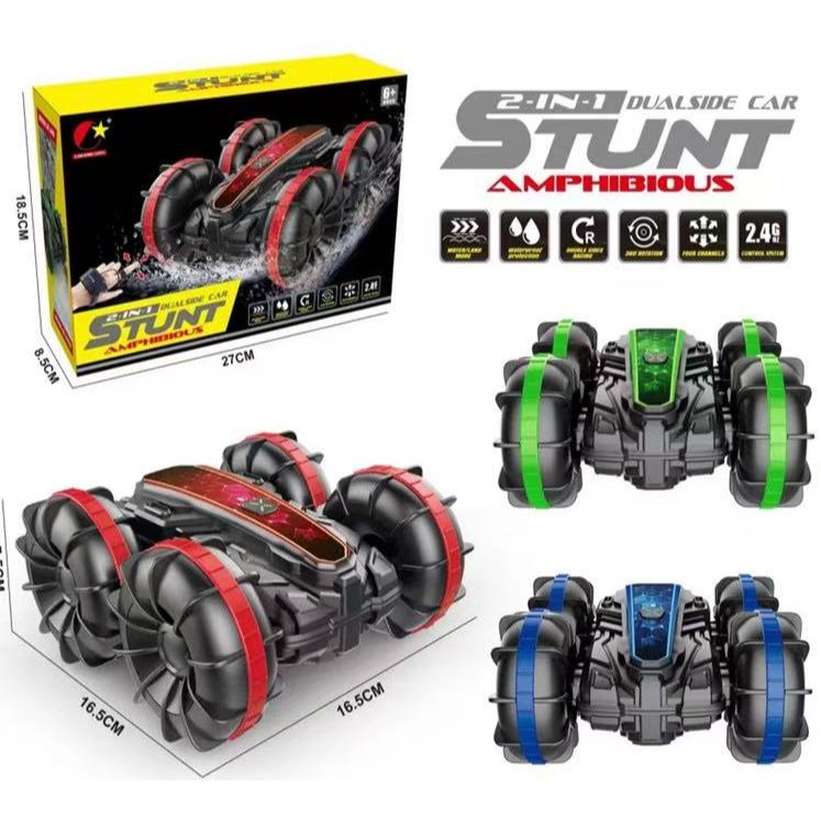 Carrinho Acrobático Anfíbio Com Controle Remoto-360 ° Rolando E Girando , Brinquedo De Praia À Prova D'água em Oferta na Shopee