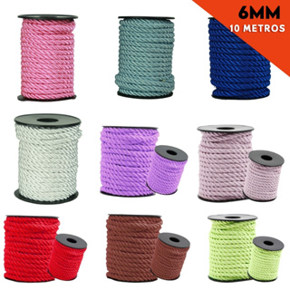 Cordão São Francisco 6mm 10 Metros Resistente Ideal Para Artesanato Laços Fantasias e Decoração - BC em Oferta na Shopee