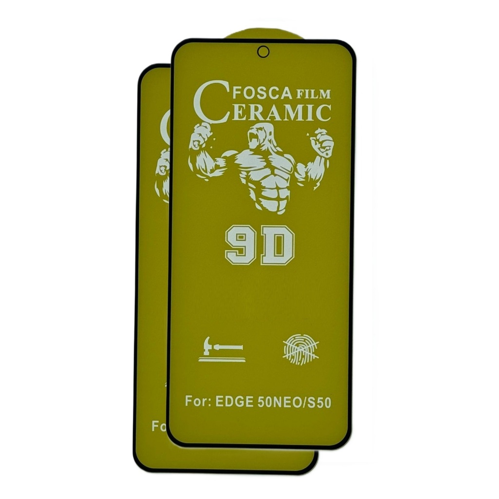 Para Moto Edge 50 Neo - 2 Peliculas Fosca de Ceramica 9d Protetora de Tela