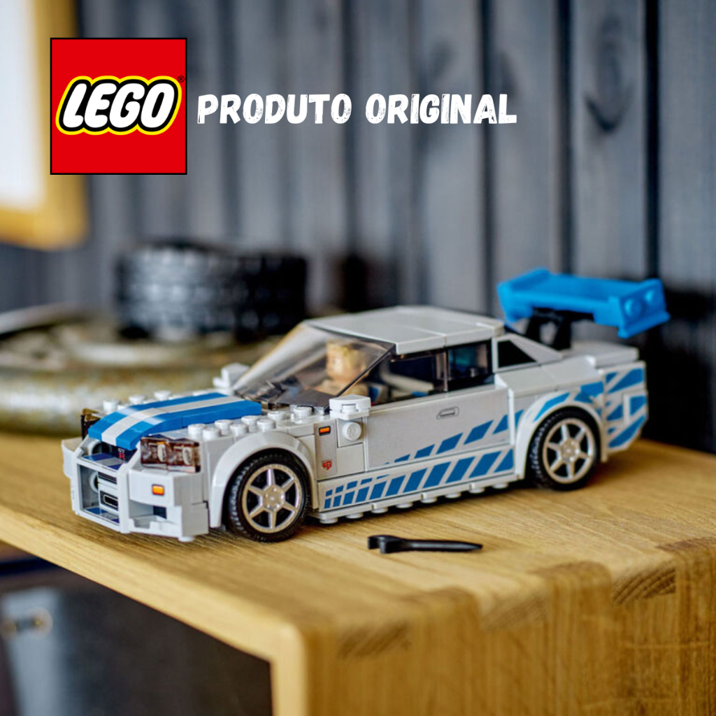 LEGO Speed Champions Nissan Skyline GT-R (R34) 2 Fast 2 Furious 76917 Velozes E Furiosos de montar em Oferta na Shopee