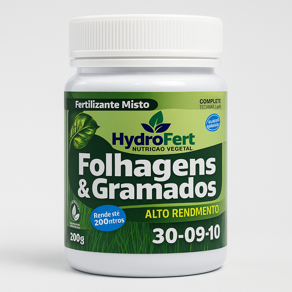 Fertilizante FOLHAGENS E GRAMADOS NPK 30-09-10 200g
