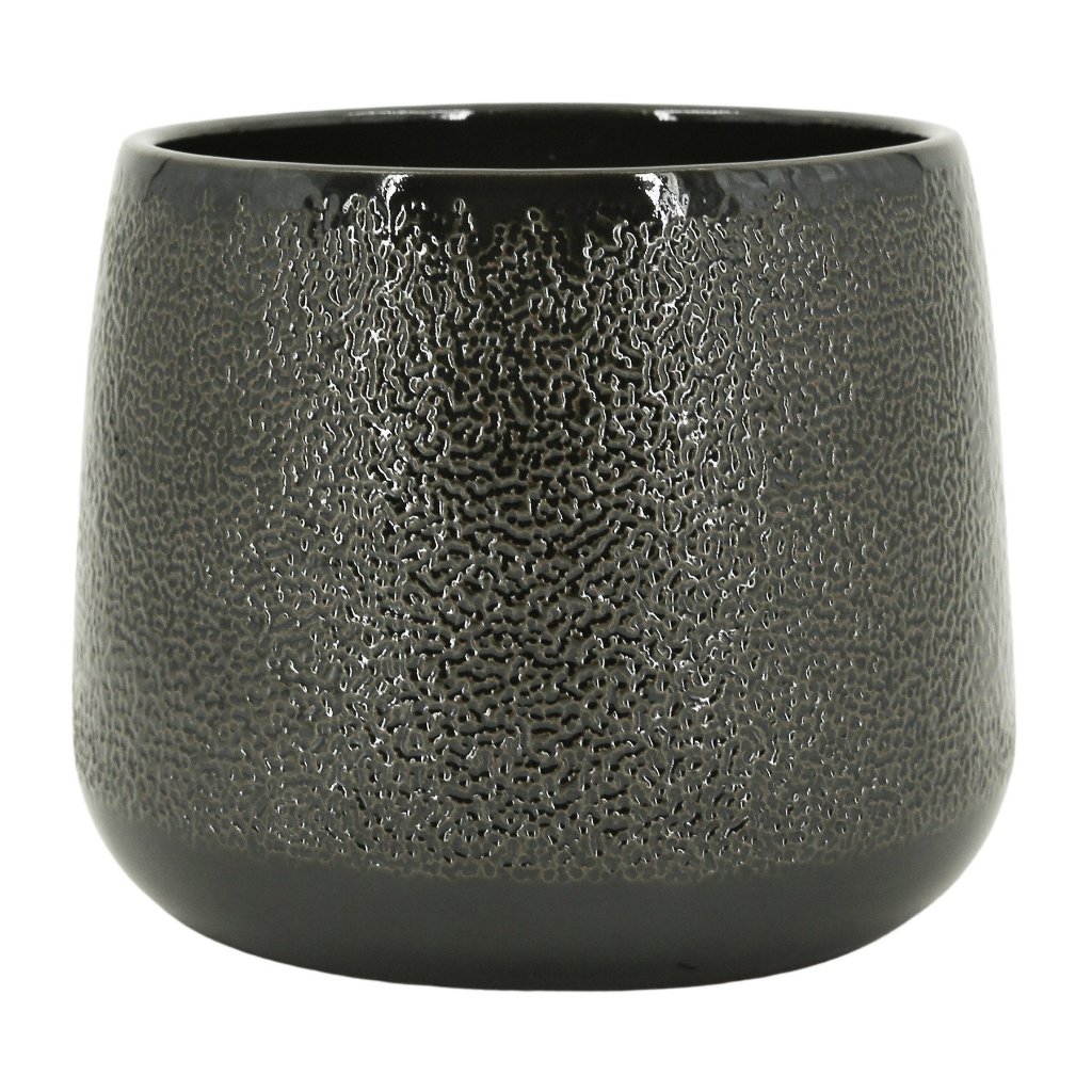 Vaso Cachepot Cerâmica Holandês - Bretagne Points Chumbo