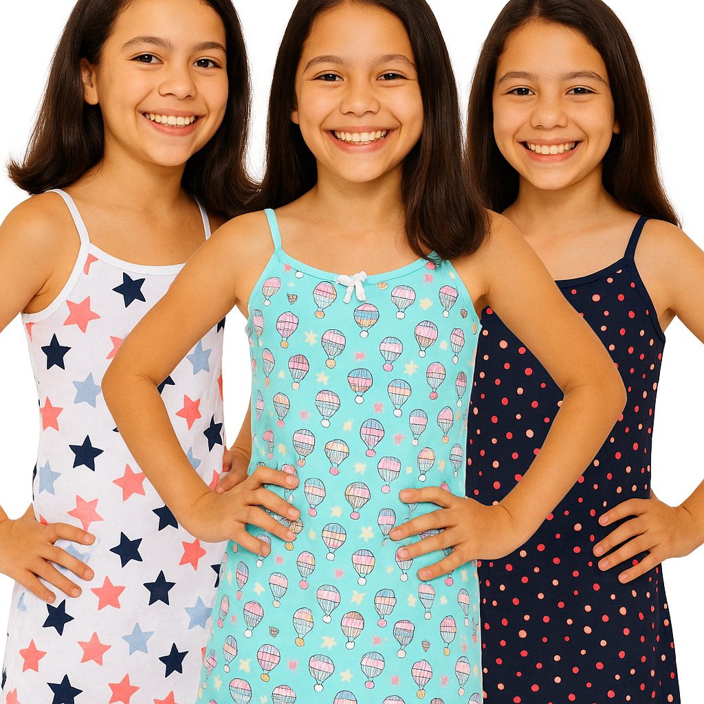 Kit 3 Camisolas INFANTIL JUVENIL Estampas Fofas Sortidas em Oferta na Shopee