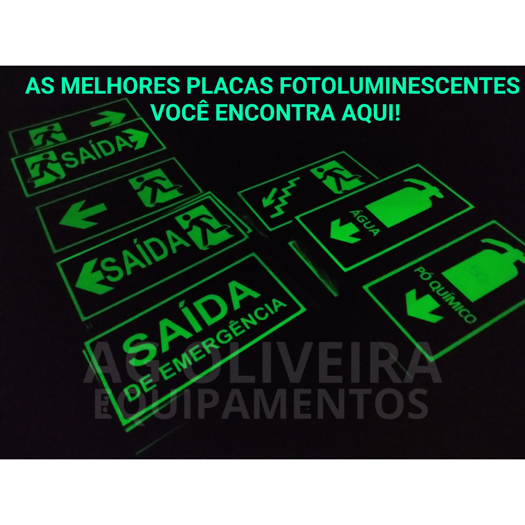 Placa de Sinalização Fotoluminescente A5- Perigo Risco de Choque 15x20 cm Normativa Bombeiro