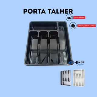 Organizador/ Separador/ Porta Talheres para gaveta com 5 divisórias em Oferta na Shopee