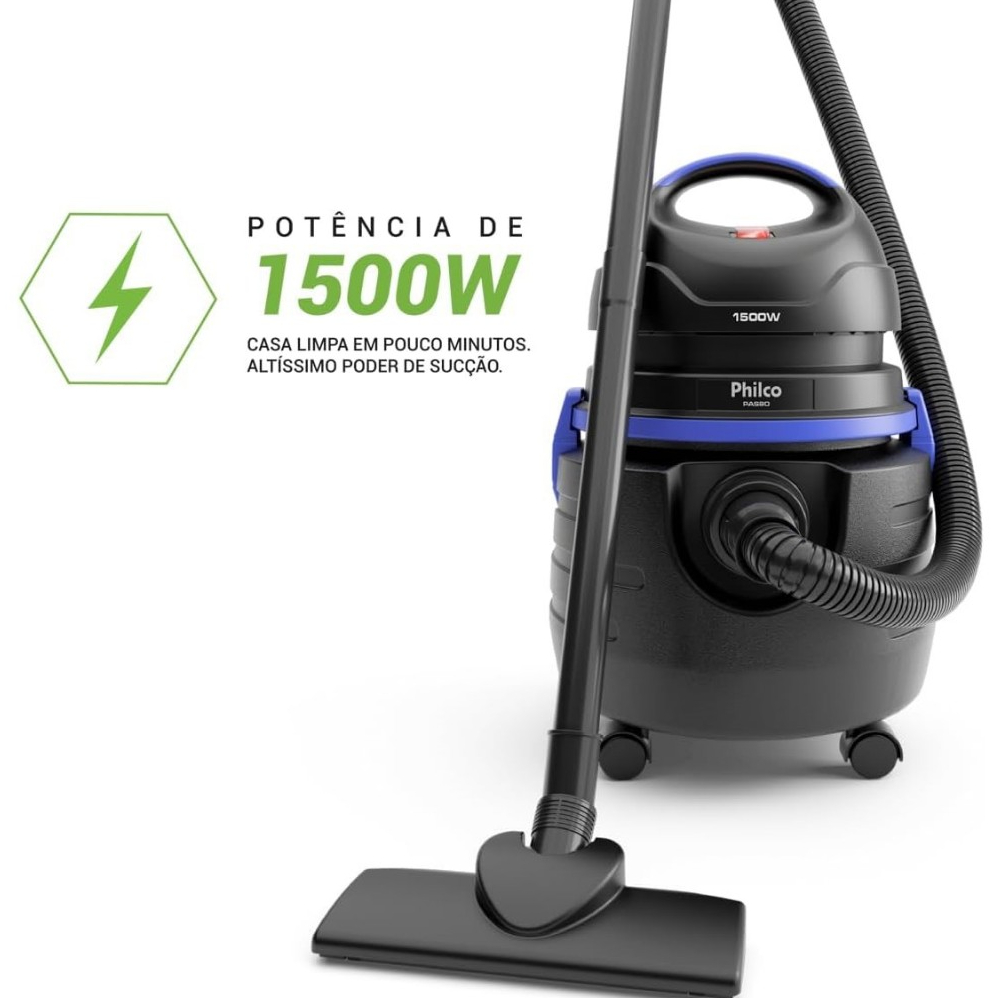 Aspirador de Água e Pó Philco 1500W 20L PAS80 - Home Appliances