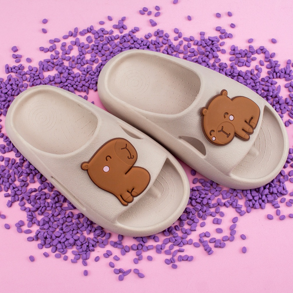 Chinelo Nuvem Infantil Menina Capivara Unissex Sandália Babuche Confortável Leve Promoção Dia a Dia