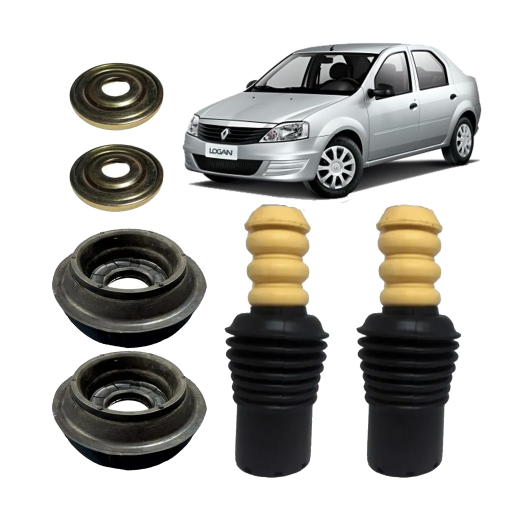 Coxim Rolamento Batente Coifa Logan Sandero 2007 A 2019 Kit
