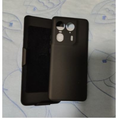 Capa Suporte Cintura Case Motorola Moto EDGE 50 ULTRA  Preta Com Capa de Silicone da Camurça