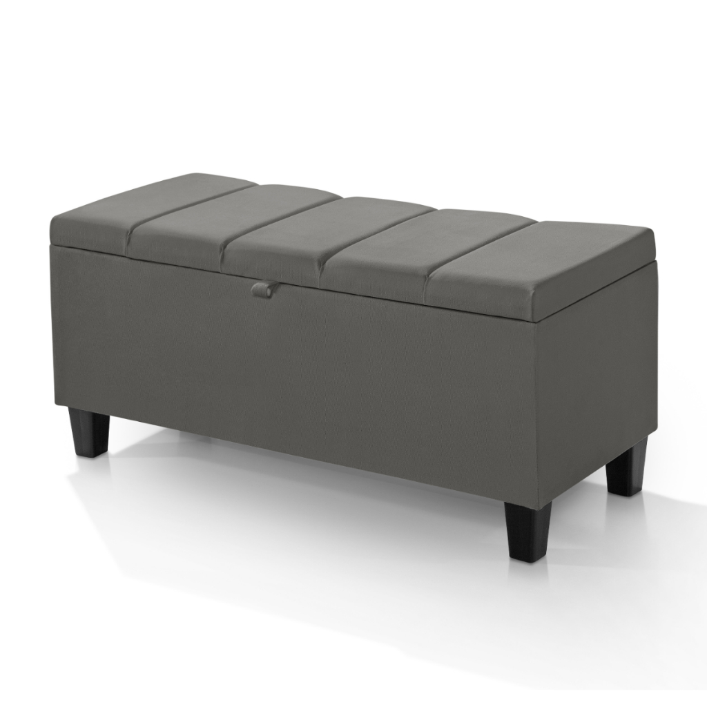 Recamier Modulo Escritório Quarto Estofado Minimalista Moderno Calçadeira Sapateira Armazenamento Bau