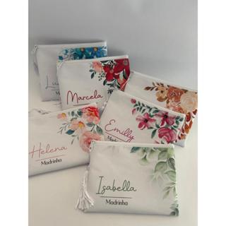 Kit 3 Necessaire personalizada com nome madrinhas, casamentos, formaturas, 15 anos, festas e eventos em Oferta na Shopee