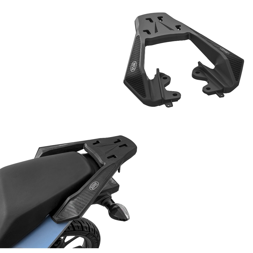 Suporte Bau Traseiro Bagageiro Fiber Force Honda Cg 160 Start Fan Titan 2025 2026 - Original Scam Suporte Bau Traseiro Bagageiro Fiber Force Honda Cg 160 Start Fan Titan 2025 2026 - Original Scam