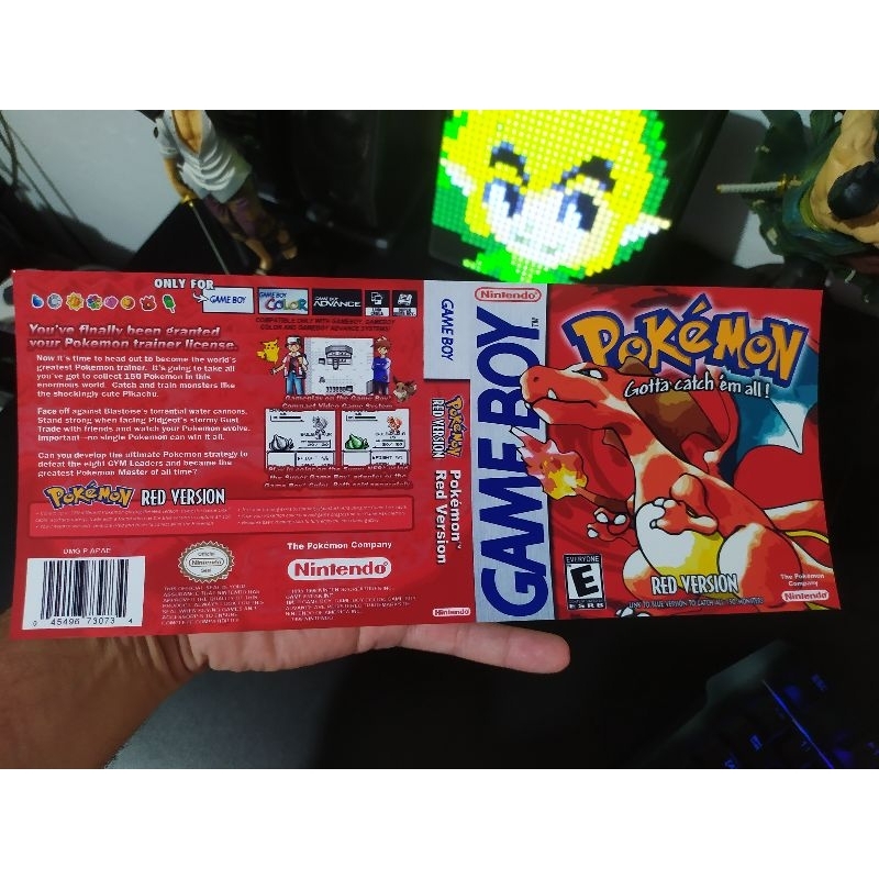 Game Boy - 5 Encartes Impressos a escolha - Qualidade de nitidez