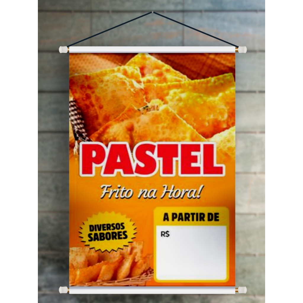 Banner PASTEL FRITO NA HORA A PARTIR DE Arte pronta em Oferta na Shopee