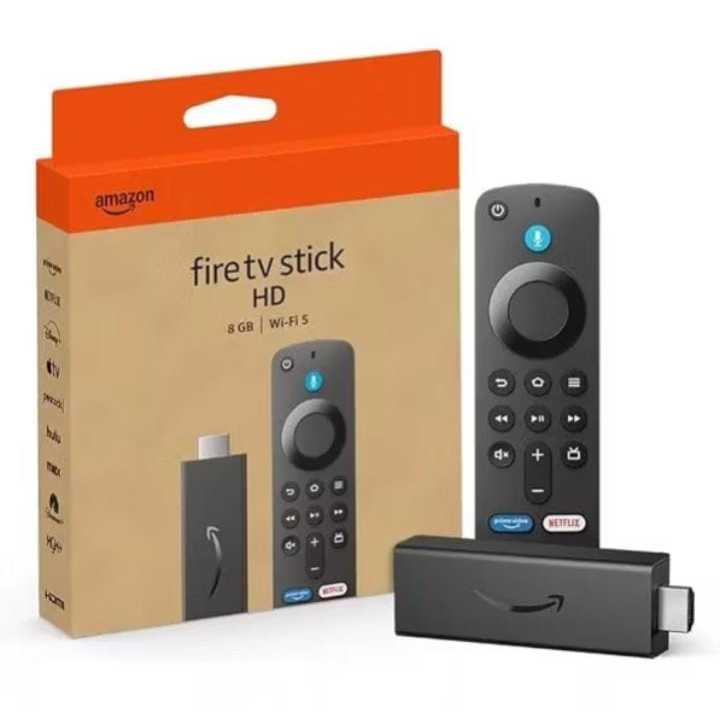 Novo Amazon Fire Stick TV Full HD 3ª Geração Alexa Comando de Voz Original - Preto