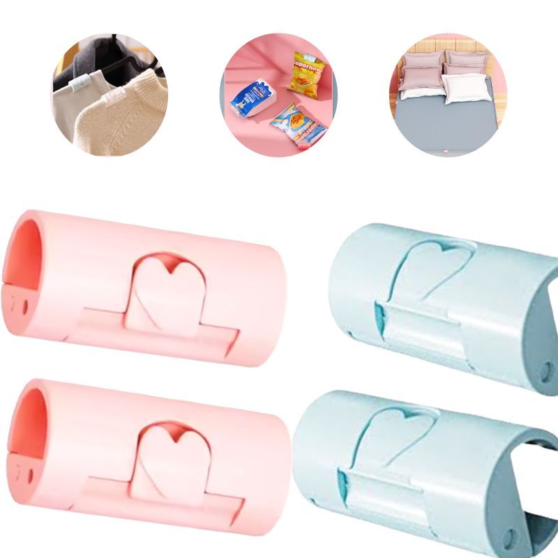 Kit 6-50 Prendedor Mágico Multiuso Embalagem Lençol Cabide Roupas Papel Azul Rosa VENTO3 em Oferta na Shopee