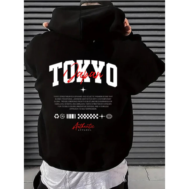 Blusa TOKYO Japan unissex Night Estilo Oriental Anime Cultura Japonesa Confortável Lançamento