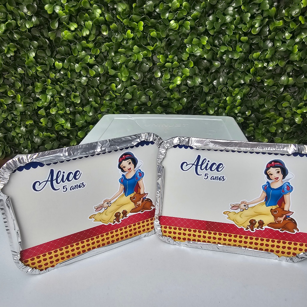 Marmitinha Personalizada BRANCA DE NEVE - Personalizados - Festa infantil - Aniversário - Lembrancinha