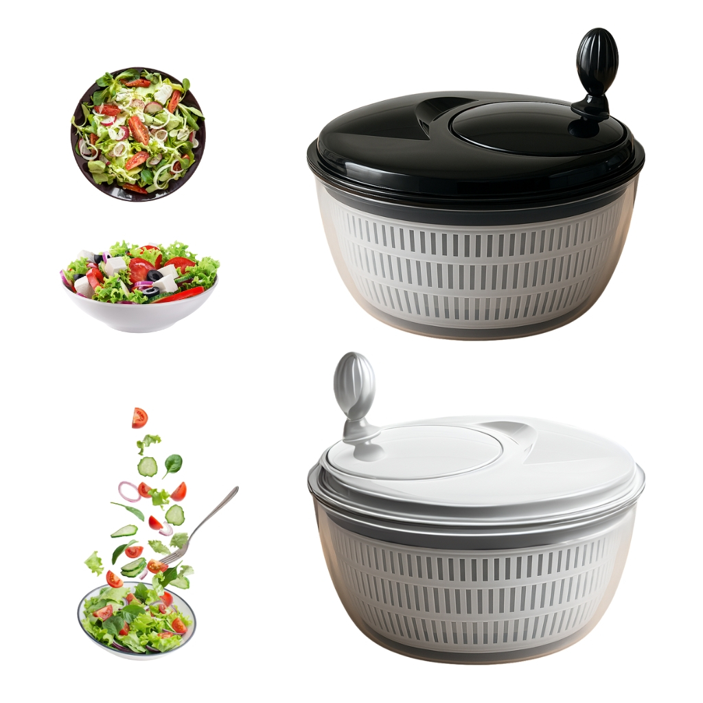 Centrífuga De Salada Secador Verduras  Manual 4 Litros