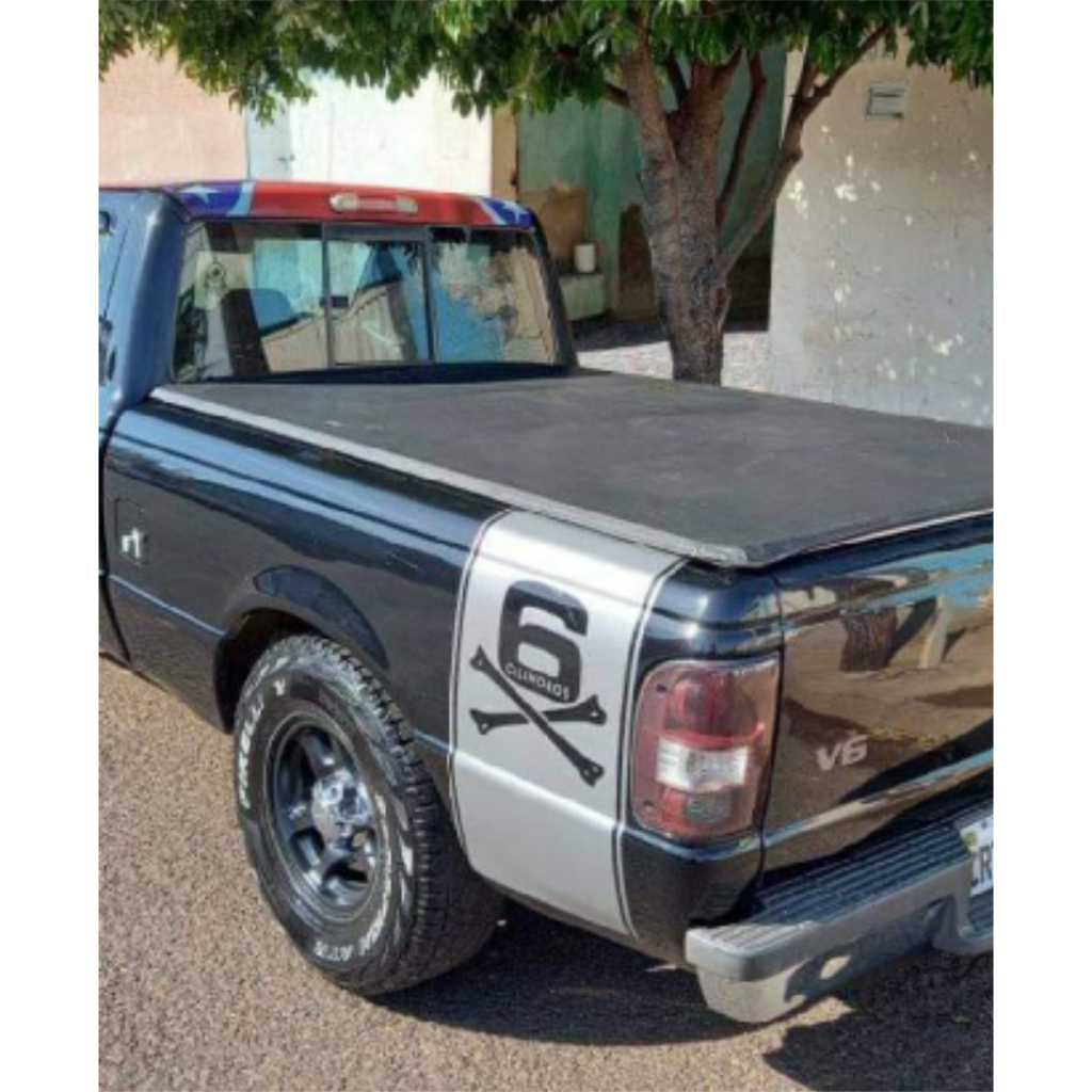 kit 2 adesivo lateral para ranger / opala 6 cilindros top