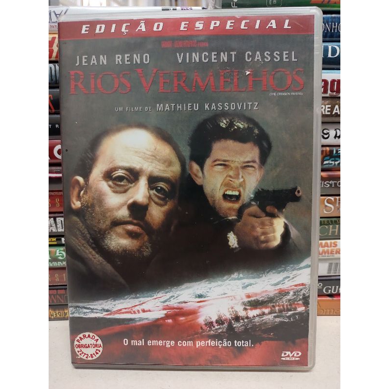 RIOS VERMELHOS DVD ORIGINAL JEAN RENO SUSPENSE AÇÃO