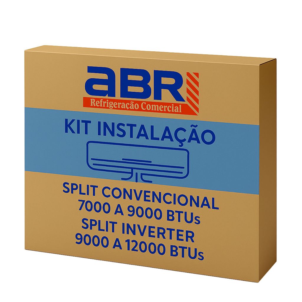 Kit Instalação Ar Condicionado LG Samsung Elgin Daikin Fujitsu Gree TCL 1/4 e 3/8 de 7/12000 BTUS 4m