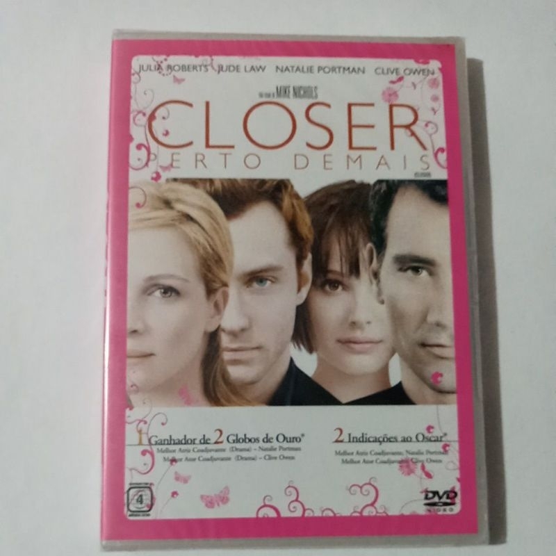 DVD CLOSER - PERTO DEMAIS / JULIA ROBERTS