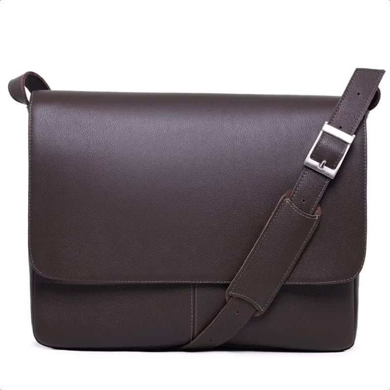 Maleta Executiva Bolsa Pasta Carteiro 100% Couro Legítimo Advogado Comporta Notebook até 15'6 P