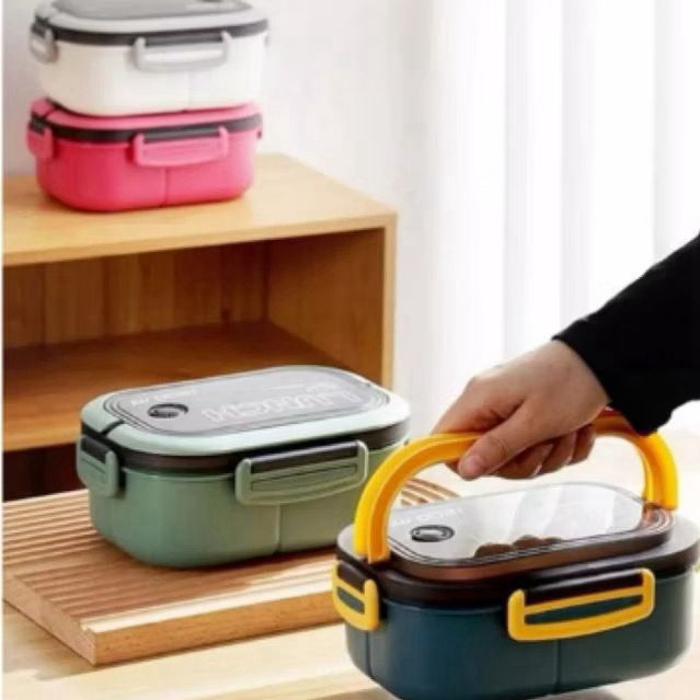 Pote De Marmita Hermética Com Compartimentos 1200ml Box Food Trabalho Academia Fitness em Oferta na Shopee