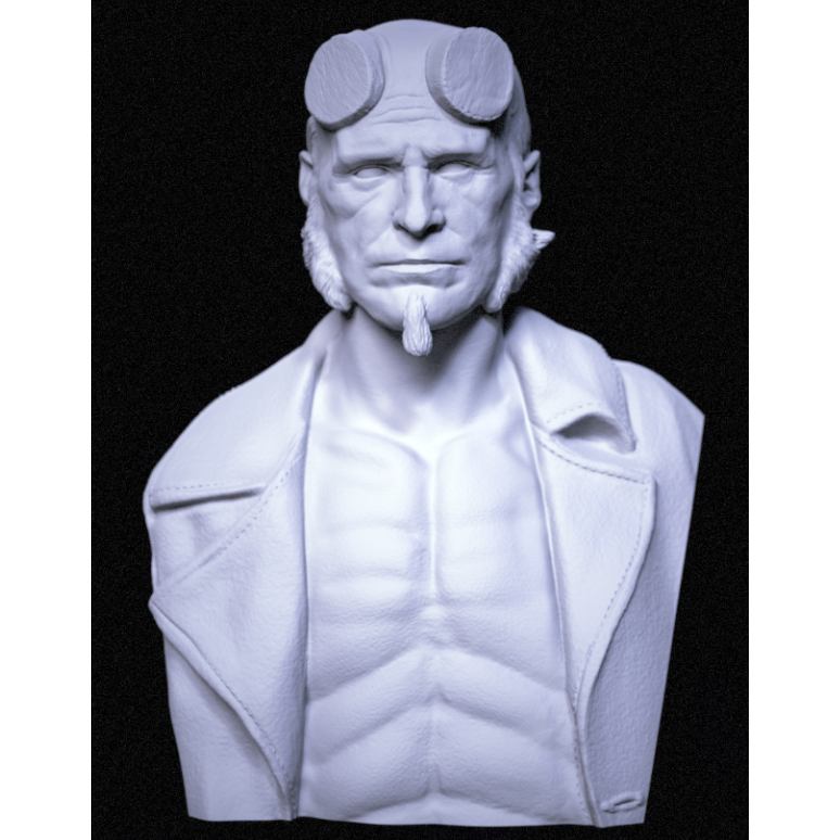 Busto Hellboy – Colecionável e Decoração Geek 3D geek 3D