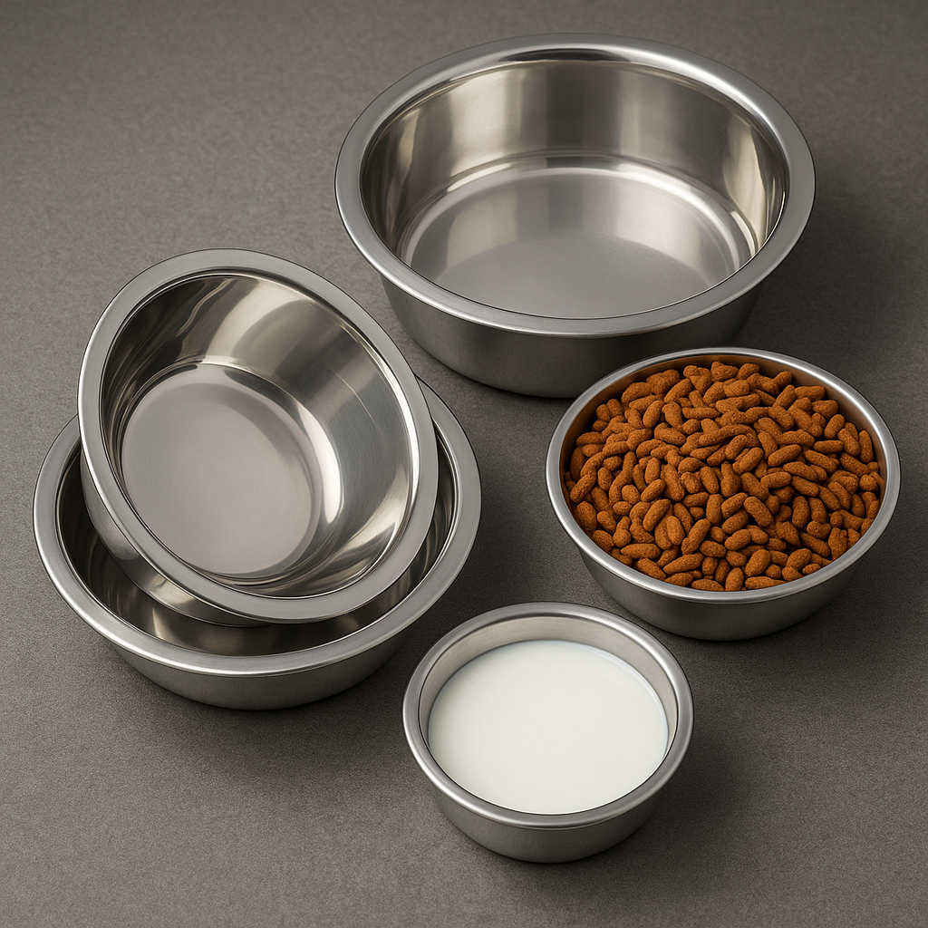 Tigela Comedouro Pet Cães e Gatos Pote Vasilha para Ração e Água Kit 1 ou 2 Unidades