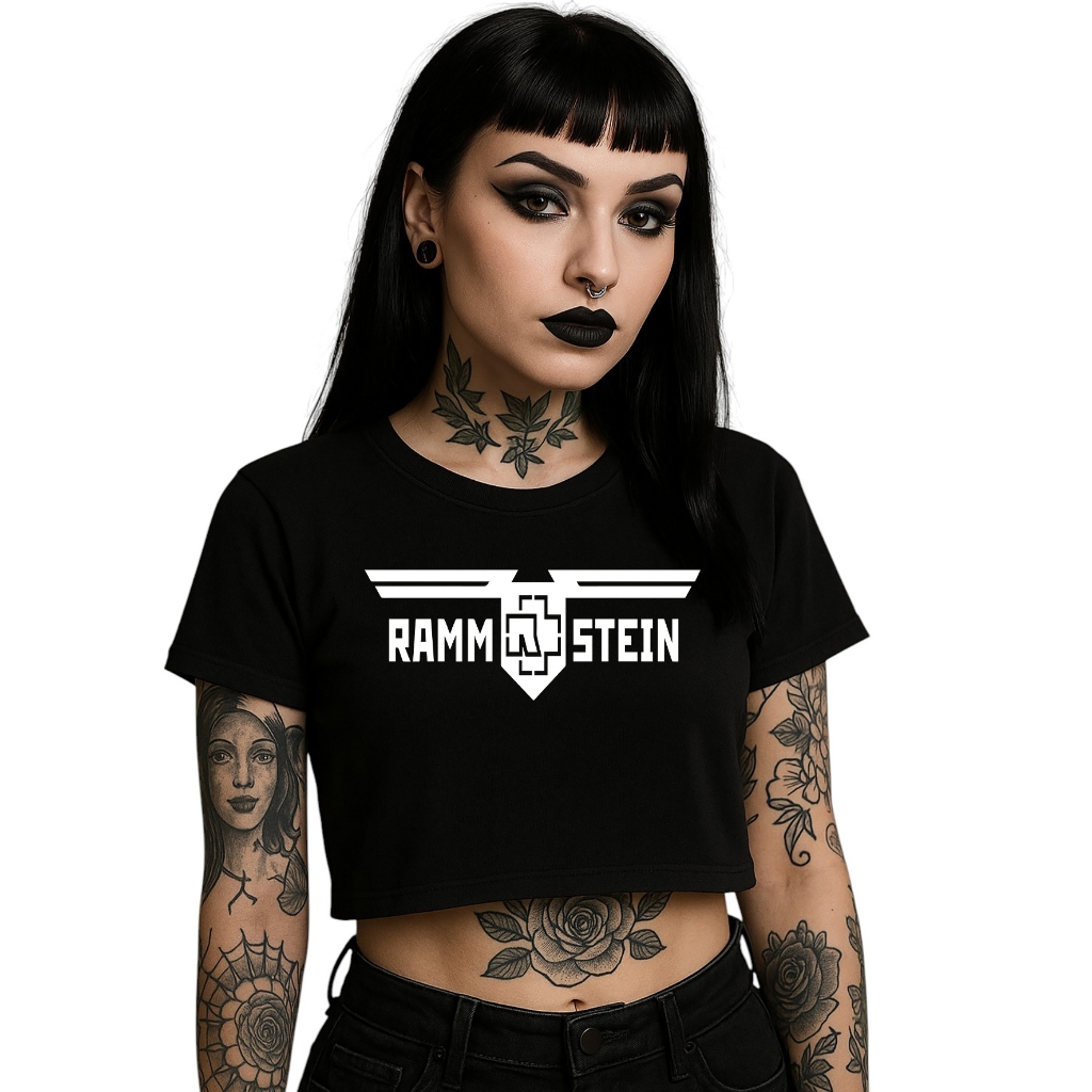 Cropped Feminino Banda Rammstein 1