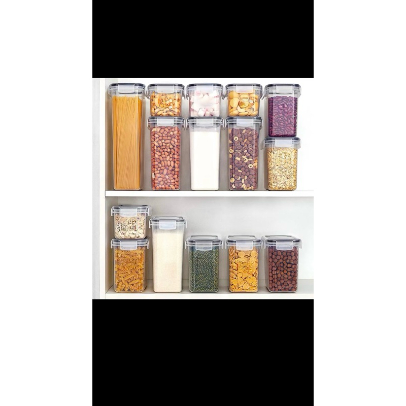 Kit 15 Recipientes Organizadores Herméticos - Antivazamento e Empilháveis | Cozinha, Alimentos