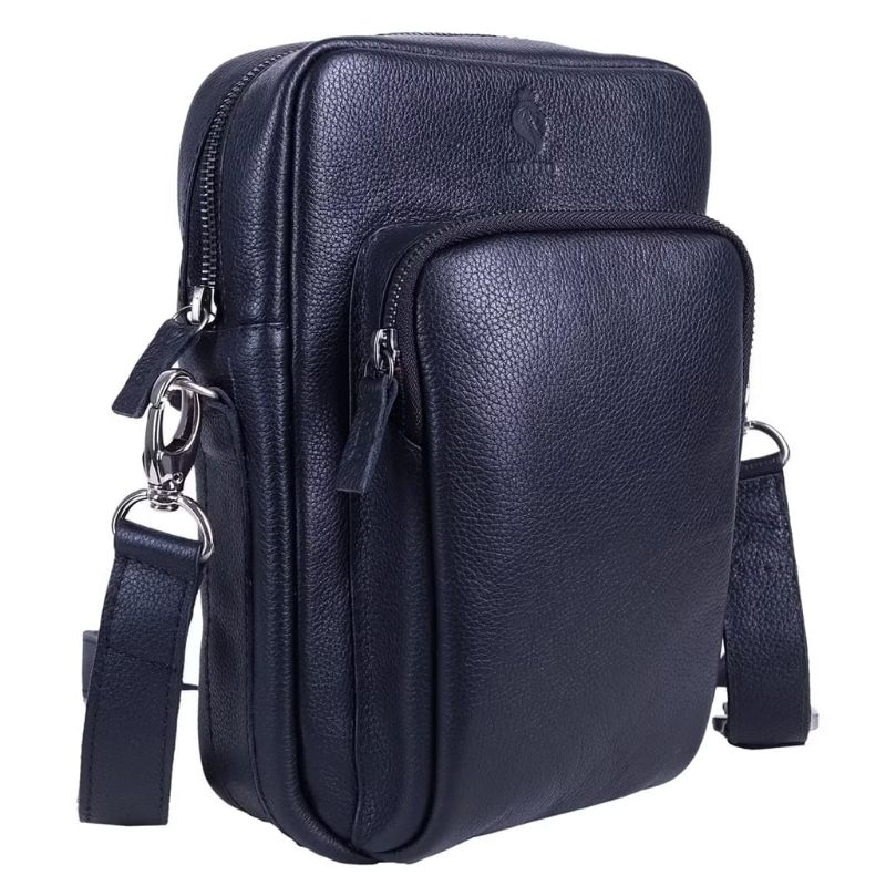 Bolsa Shoulder bag Nécessaire Pochete em Couro Legítimo Reforçado Daello