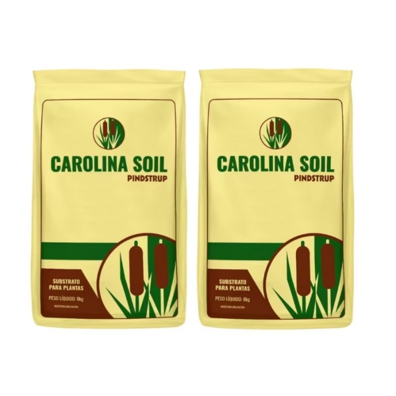 kit 2 Substrato Carolina Soil Padrão com Casca de Arroz e Vermiculita - 45 Litros (8kg a 9kg)
