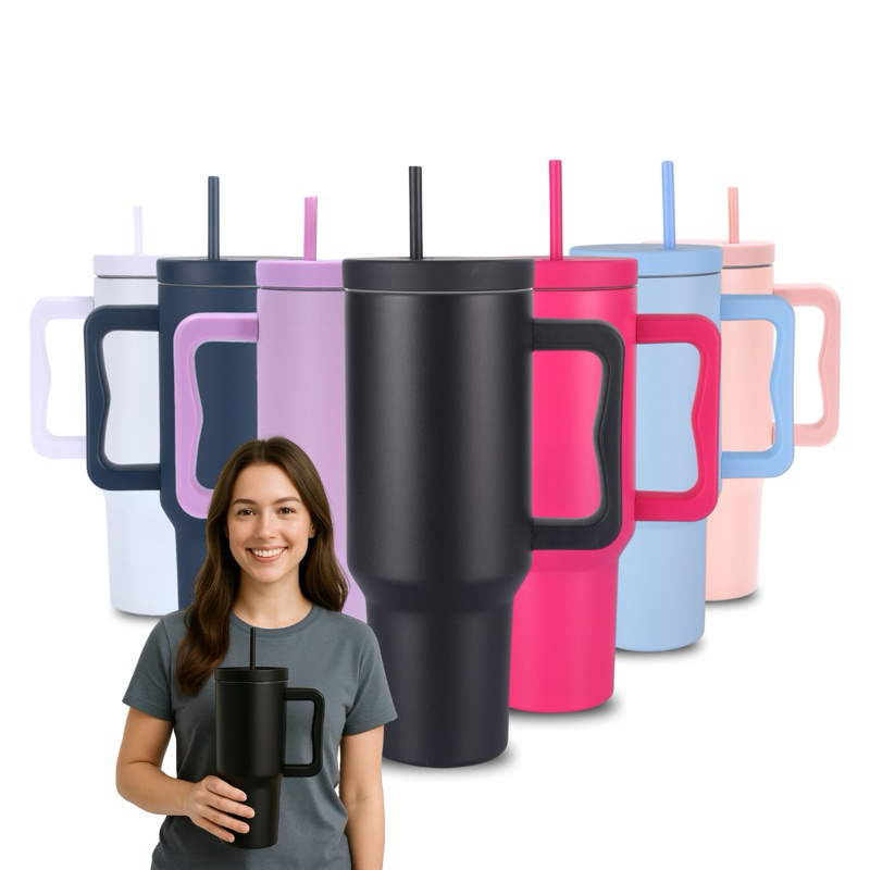 Copo Térmico 1200ml com Alça Caneca Inox Tampa Vedação Bebida Gelada Quente Viagem Academi...