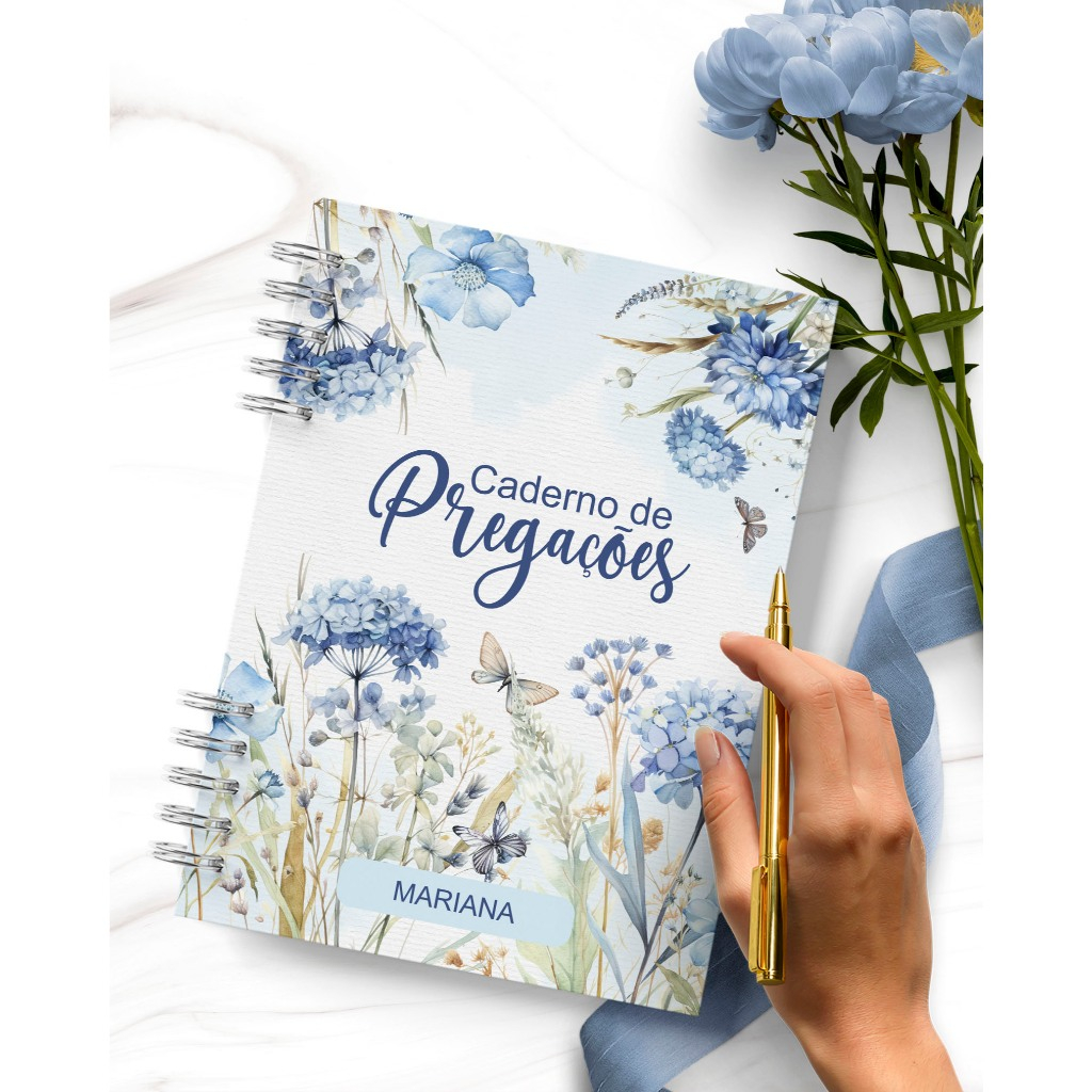 Caderno personalizado pregação com 93 folhas Evangélico(a)