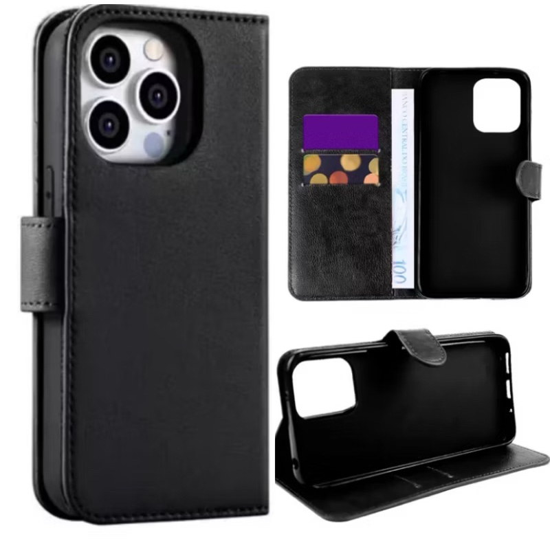 Capa Carteira Couro Para iPhone 11 Normal  Ao 16 Pro Max em Oferta na Shopee