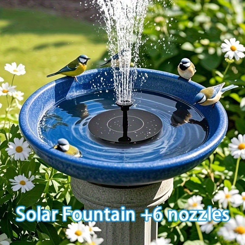 Fonte solar bird bath flutuante independente para jardim e terraço não necessária bateria simples conveniente em Oferta na Shopee