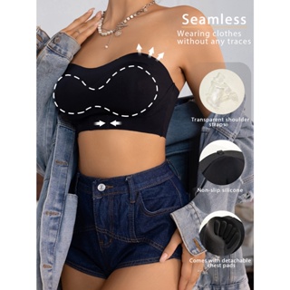 Sutiã Sem Aros com Alças para Mulheres  - Conforto Sem Costura Ajuste Sexy e Versátil para Dia a Dia 9302 em Oferta na Shopee