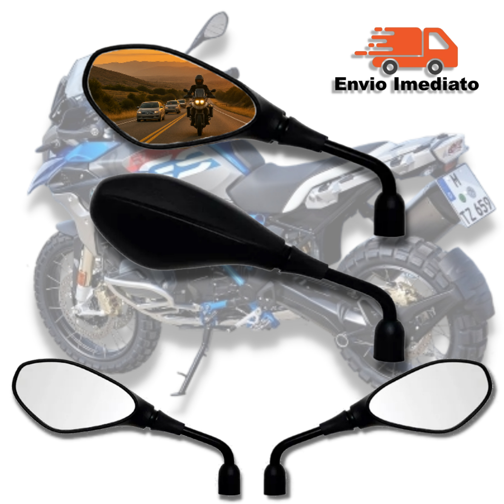 Retrovisor Bmw Gs650 F800 Gs800 1200 Fixo Honda Haste Longa Serve Titan Xre Twister biz pop pop110