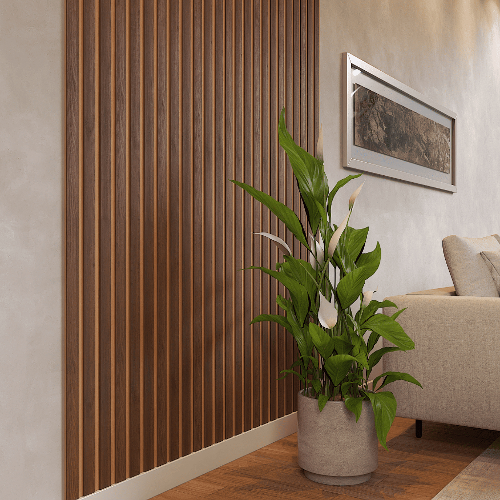 Kit 40 Revestimento Painel Ripado Placa MDF Decorativo 45x11cm