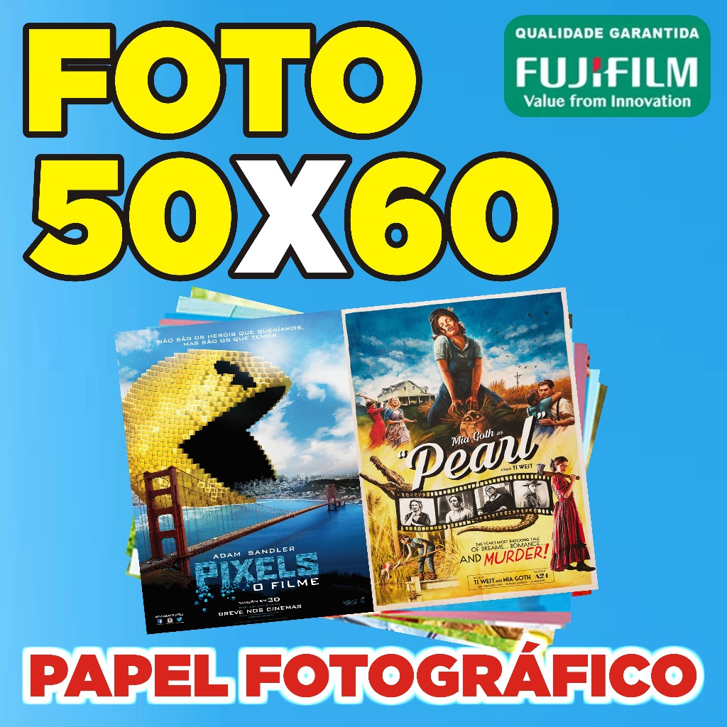 Impressão Revelação de Foto e Poster 50x60cm Papel Fotográfico Fujifilm Foto para Quadro