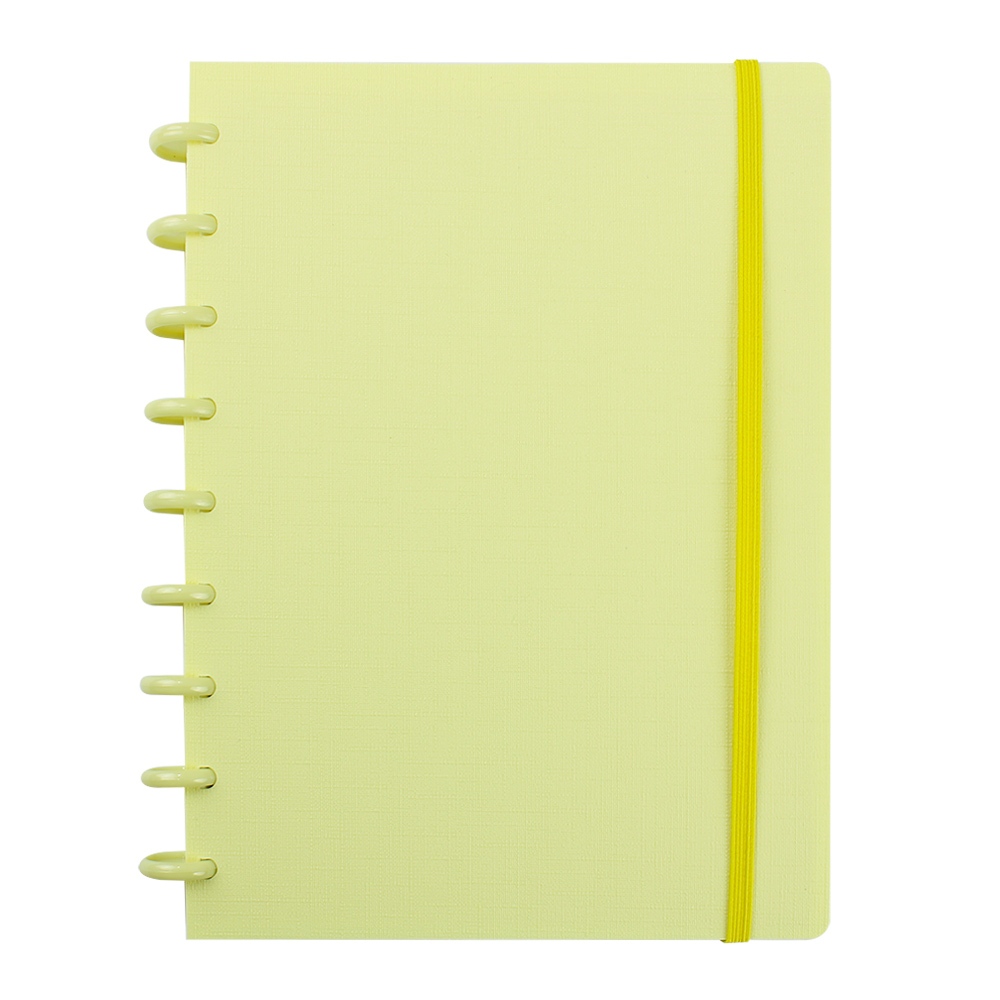Liquidação Caderno de Disco Linho Amarelo Grande 202X282 Modelo 72 em Oferta na Shopee