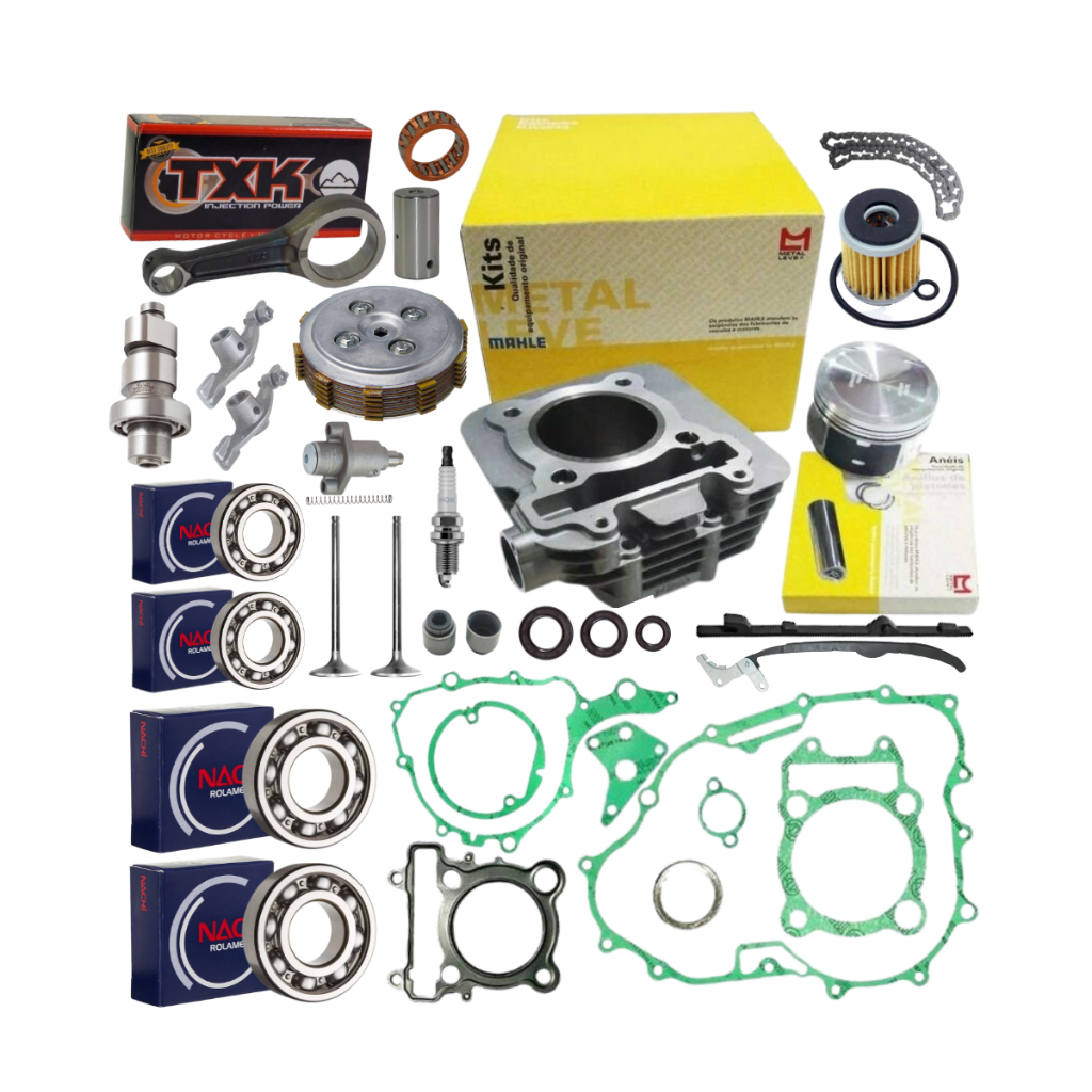 Kit Motor Completo Fazer 250 Lander Ténéré Biela Txk Rolamentos em Oferta na Shopee